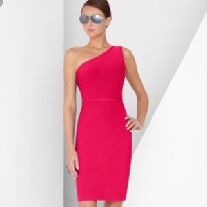 BCBG Maxazria Hot Pink Bandage Dress